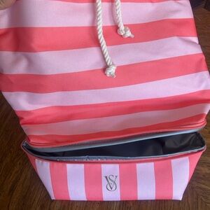 Striped Pink Backpack